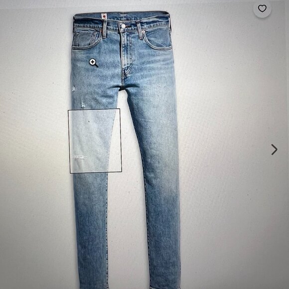 NEW Levi's Made in Japan Men's Selvedge Jeans, blue, 30Wx34L - Picture 5 of 9